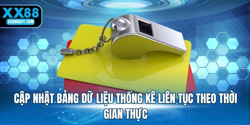 Cập nhật bảng dữ liệu thống kê liên tục theo thời gian thực